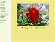 Tablet Screenshot of franz-sicklinger.de